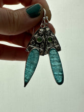 Load image into Gallery viewer, Apatite Earrings with Mysterious Women