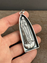 Load image into Gallery viewer, Our Lady of Fatima Sacred Heart shrine pendant