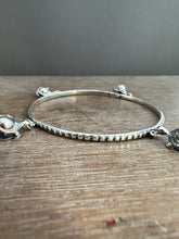 Load image into Gallery viewer, Sterling silver patterned Jingle bangle