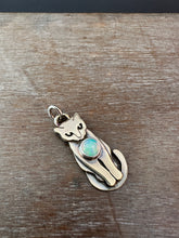 Load image into Gallery viewer, Bronze Kitty pet with Opal