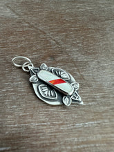 Load image into Gallery viewer, Small Candy Cane Snowflake Pendant