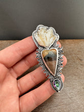 Load image into Gallery viewer, Plume Agate and Morrisonite Sacred Heart