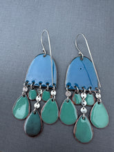 Load image into Gallery viewer, Orange Dot Enamel Earrings