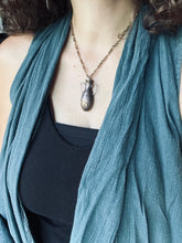 Load image into Gallery viewer, Amphora Pendant with etched hand drawing 4