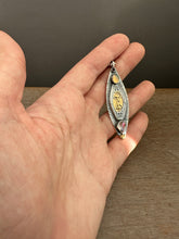 Load image into Gallery viewer, Opal and herkimer quartz with 23k gold keum boo pendant o