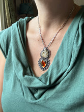 Load image into Gallery viewer, Plume Agate Montana agate Sacred Heart