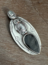 Load image into Gallery viewer, Hypersthene Owl Pendant