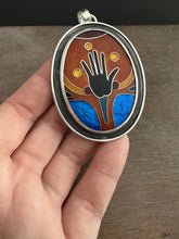 Load image into Gallery viewer, The Hand of the Maker, Coisonne Enamel Medallion