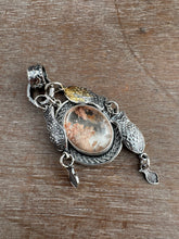 Load image into Gallery viewer, Lodolite Quartz Fish Parable Pendant 2