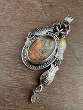 Load image into Gallery viewer, Lodalite Quartz Fish Parable Pendant 3
