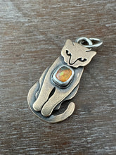 Load image into Gallery viewer, Bronze Kitty Pet with Opal