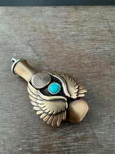 Load image into Gallery viewer, Winged Vessel with turquoise