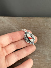 Load image into Gallery viewer, Small Candy Cane Snowflake Pendant