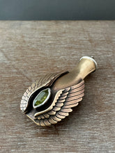 Load image into Gallery viewer, Winged Vessel with vesuvianite crystal