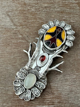 Load image into Gallery viewer, Cloisonne enamel antler medallion