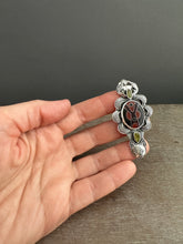 Load image into Gallery viewer, Cloisonné and Vesuvianite Crystal Pendant.