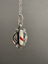 Load image into Gallery viewer, Small Candy Cane Snowflake Pendant