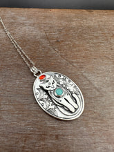 Load image into Gallery viewer, Jewel Cat with Amazonite and Carnelian