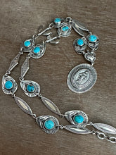 Load image into Gallery viewer, Miraculous Medal and Turquoise necklace