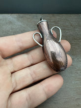 Load image into Gallery viewer, Amphora Pendant with etched hand drawing 3