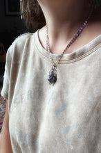 Load image into Gallery viewer, Vintage crystal and citrine dragon egg medallion