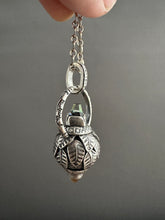 Load image into Gallery viewer, Vintage crystal and citrine dragon egg medallion
