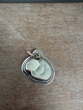 Load image into Gallery viewer, Fairy stone and vesuvianite crystal pendant