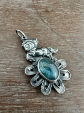 Load image into Gallery viewer, Wild horse with Aquamarine