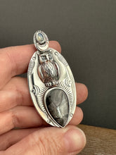 Load image into Gallery viewer, Hypersthene Owl Pendant
