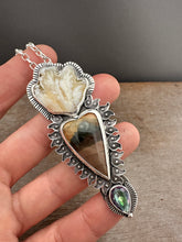 Load image into Gallery viewer, Plume Agate and Morrisonite Sacred Heart