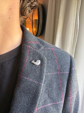 Load image into Gallery viewer, Silver Fish pin, lapel pin, scatter pin