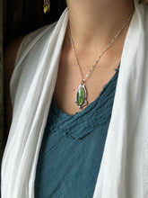 Load image into Gallery viewer, Serpentine and Antler Pendant