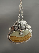 Load image into Gallery viewer, Flying Eagle with Picture Jasper Pendant7