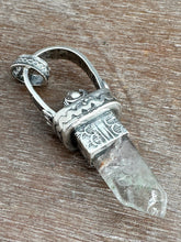 Load image into Gallery viewer, Quartz Crystal and Vintage Swarovski Medallion