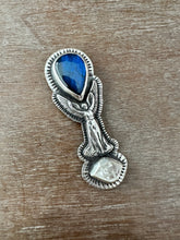 Load image into Gallery viewer, Angel with Labradorite and Herkimer Crystal