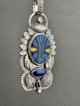 Load image into Gallery viewer, Cloisonné and Lapis Medallion