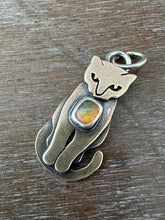 Load image into Gallery viewer, Bronze Kitty Pet with Opal