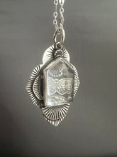 Load image into Gallery viewer, Quartz charm with a butterfly