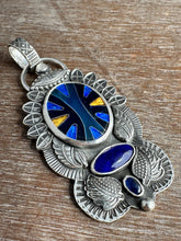 Load image into Gallery viewer, Cloisonné and Lapis Medallion