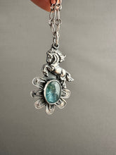 Load image into Gallery viewer, Wild horse with Aquamarine