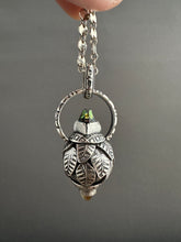 Load image into Gallery viewer, Vintage crystal and citrine dragon egg medallion
