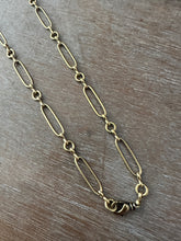Load image into Gallery viewer, Brass paper clip chain