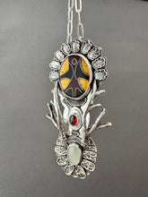 Load image into Gallery viewer, Cloisonne enamel antler medallion