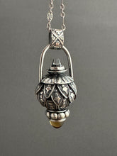 Load image into Gallery viewer, Vintage crystal and citrine dragon egg medallion
