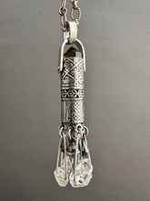 Load image into Gallery viewer, Smokey Quartz Crystal and Herkimer Crystal Medallion