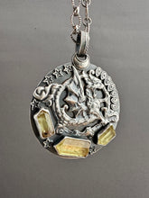 Load image into Gallery viewer, Dragon and crystal Medallion