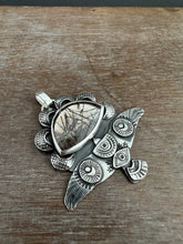 Load image into Gallery viewer, Hawk and Rutilated quartz