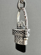 Load image into Gallery viewer, Tourmaline Crystal and Vintage Swarovski Medallion