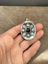 Load image into Gallery viewer, Double sided Jewel Cat with a golden sheen obsidian