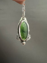 Load image into Gallery viewer, Serpentine and Antler Pendant